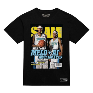 Denver Nuggets Melo & AI Slam Icon Mitchell and Ness T-Shirt Medium Black