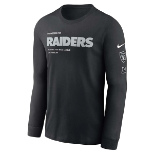 Las Vegas Raiders Nike Legend Wordmark Long Sleeve T-Shirt Small Black