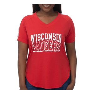 Wisconsin Badgers ZooZatZ Women's Hot Mama T-Shirt XLarge Red