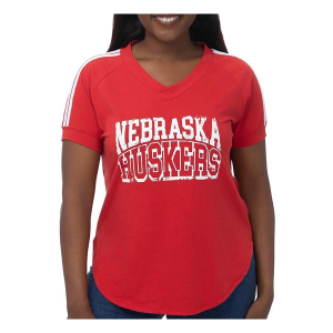 Nebraska Cornhuskers ZooZatZ Women's Hot Mama T-Shirt Medium Red