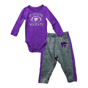 Wes and Willy Baby Kansas State Wildcats Future Star Onesie & Pant Set
