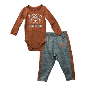 Wes and Willy Baby Texas Longhorns Future Star Onesie & Pant Set