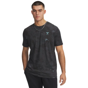 Men's Under Armour Project Rock Printed T-Shirt 3XLarge Black