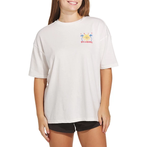 Women's Billabong Hot Haze T-Shirt Medium Salt Crystal