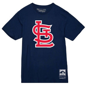 St. Louis Cardinals Wordmark Two T-Shirt Small Navy
