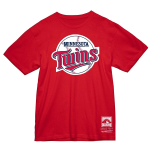 Minnesota Twins Logo Three T-Shirt 2XLarge Red