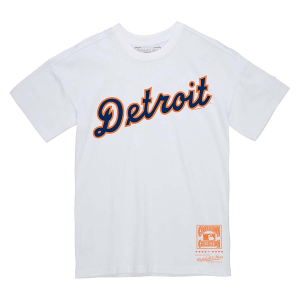 Detroit Tigers Wordmark Two T-Shirt 2XLarge White