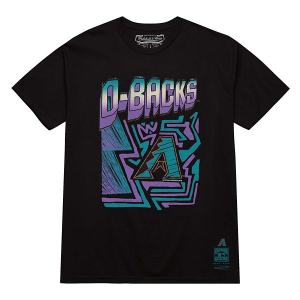 Arizona Diamondbacks Sidewalk Sketch T-Shirt 3XLarge Black