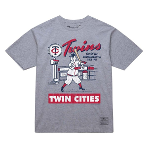 Minnesota Twins Deli T-Shirt Medium Grey Heather HTR