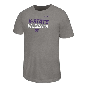 Kansas State Wildcats Nike Team Legend Kids' T-Shirt Medium Heather Grey