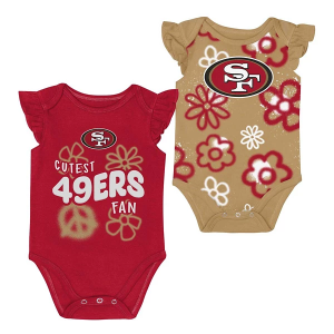 Genuine Stuff Baby San Francisco 49ers Sunshine 2 Pack Onesie