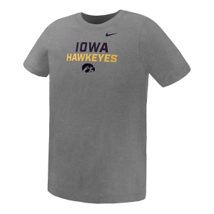 Iowa Hawkeyes Nike Team Legend Kids' T-Shirt 5 Heather Grey