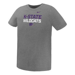 Kansas State Wildcats Nike Team Legend Kids' T-Shirt 7 Heather Grey