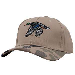 Men's DUX Waterfowl Company Mallard Hunting Adjustable Hat One Size Tan Camo