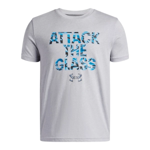 Boys' Under Armour Hoops Glass T-Shirt Large Mod Grey Heather