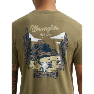 Men's Wrangler Landscaper T-Shirt XLarge Burnt Olive Desert