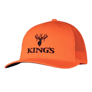 Men's King's Camo Kings Logo Hunting Snapback Hat One Size Blaze