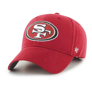 Kids' San Francisco 49ers 47 Brand Basic MVP Adjustable Hat One Size Red