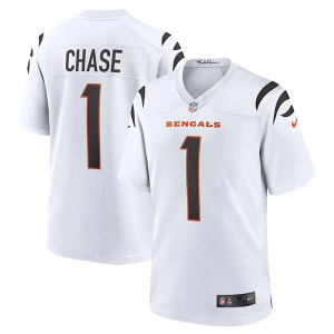 Cincinnati Bengals Ja'Marr Chase #1 Nike Game Jersey Small White