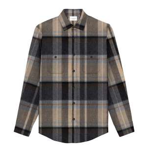 Men's 7 Diamonds Generation Long Sleeve Flannel XLarge Tall Tan Check