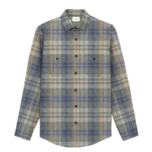 Men's 7 Diamonds Generation Long Sleeve Flannel 2XLarge Tall Light Grey Heather