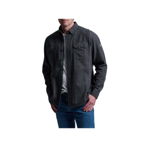 Men's Kuhl Deviatr Long Sleeve Button Up Shirt 2XLarge Pirate Black