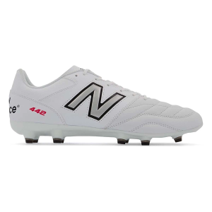 Adult New Balance 442 V2 Team FG Molded Soccer Cleats M7.5/W9 White