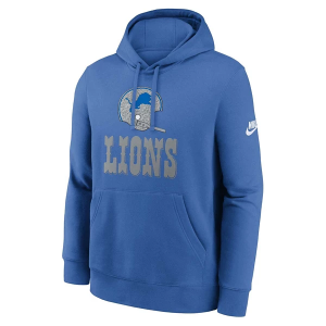 Detroit Lions Nike 2025 Rewind Club Hoodie XLarge Blue