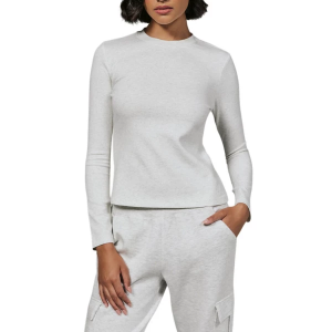 Women's 7 Diamonds REV Long Sleeve T-Shirt Small Heather Light Grey