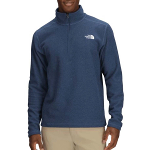 Men's The North Face Textured Cap Rock 1/4 Zip Pullover Medium Shady Blue Heather