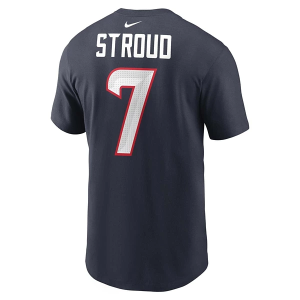 Houston Texans Nike C.J. Stroud #7 Name & Number T-Shirt Large Navy