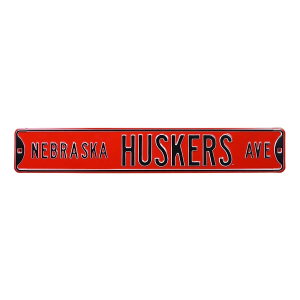 Authentic Street Signs Nebraska Cornhuskers "Nebraska Huskers Ave." Street Sign