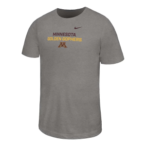 Minnesota Golden Gophers Nike Team Legend Kids' T-Shirt XLarge Heather Grey