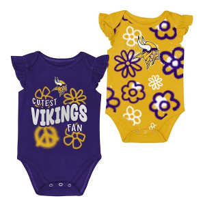 Genuine Stuff Baby Minnesota Vikings Sunshine 2 Pack Onesie