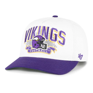 Kids' Minnesota Vikings 47 Brand Prime Play Snapback Hat One Size White
