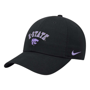 Kansas State Wildcats Nike Club Flexfit Hat M/L Black