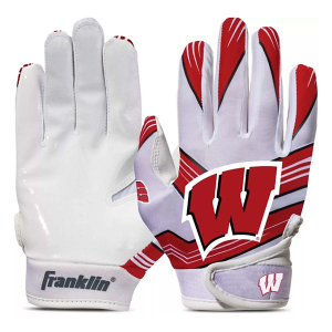 Youth Franklin Wisconsin Badgers Football Receiver Gloves