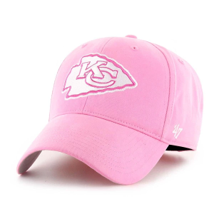 Girls' Kansas City Chiefs 47 Brand Basic MVP Adjustable Hat Rose