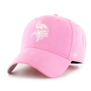 Girls' Minnesota Vikings 47 Brand Basic MVP Adjustable Hat Rose
