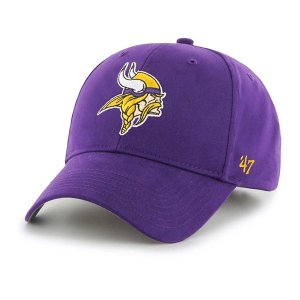 Kids' Minnesota Vikings 47 Brand Basic MVP Adjustable Hat One Size Purple