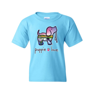 Kids' Puppie Love Minnsota Pup T-Shirt Small Sky