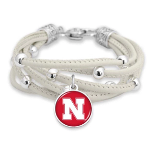 From The Heart Nebraska Cornhuskers Lindy Bracelet