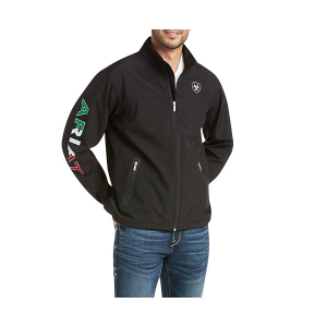 Men's Ariat New Team Mexico Softshell Jacket Large Black
