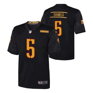 Washington Commanders Jayden Daniels #5 Nike Alternate Kids' Jersey XLarge Black