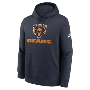 Chicago Bears Nike 2025 Rewind Club Hoodie Large Navy