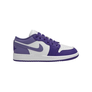 Kids' Air Jordan 1 Low Sneakers Big 5 Regular Court Purple/Dusty Amethyst/White