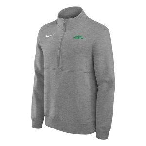 North Dakota Fighting Hawks Nike Club Fleece 1/4 Zip Medium Heather Grey