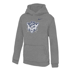 BYU Cougars Nike Kids Hoodie Medium Heather Grey