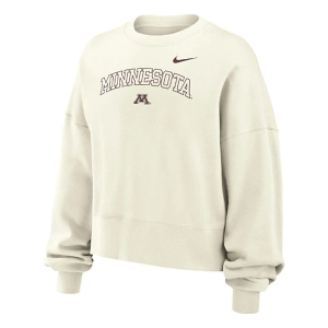 Minnesota Golden Gophers Nike Kids Girls' Crew Small Sail