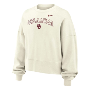 Oklahoma Sooners Nike Kids Girls' Crew Small Sail